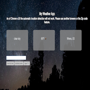 Weather App Screen Shot